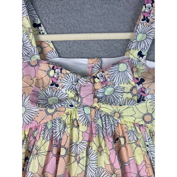 Disney X JANIE AND JACK Minnie Mouse Summer of Love Multi Floral Dress Size 10 - Picture 3 of 11